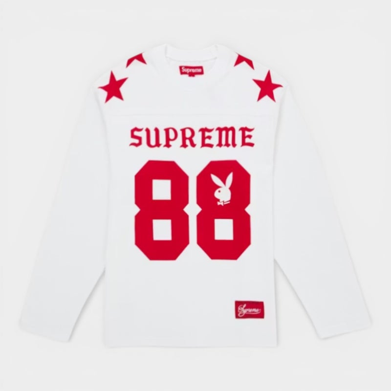 Supreme シュプリーム 2026SS Playboy L/S Football Top　プレイボーイ ロングスリーブ フットボールトップTシャツ ホワイト