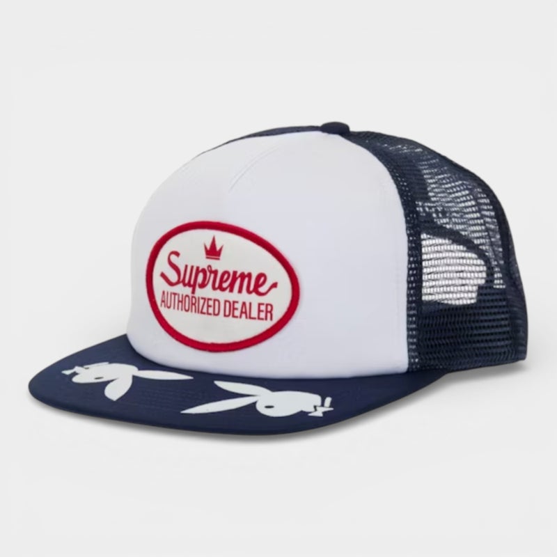 Supreme シュプリーム 2026SS Playboy Mesh Back 5-Panel プレイボーイ メッシュバック 5パネル キャップ ネイビー