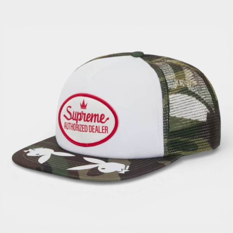  Supreme シュプリーム 2026SS Playboy Mesh Back 5-Panel プレイボーイ メッシュバック 5パネル キャップ ウッドランドカモ