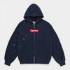 Supreme シュプリーム 2026SS MM6 Maison Margiela Box Logo Zip Up Hooded Sweatshirt　MM6 メゾンマルジェラ ボックスロゴ ジップアップ フーデッドスウェットパーカー ネイビー