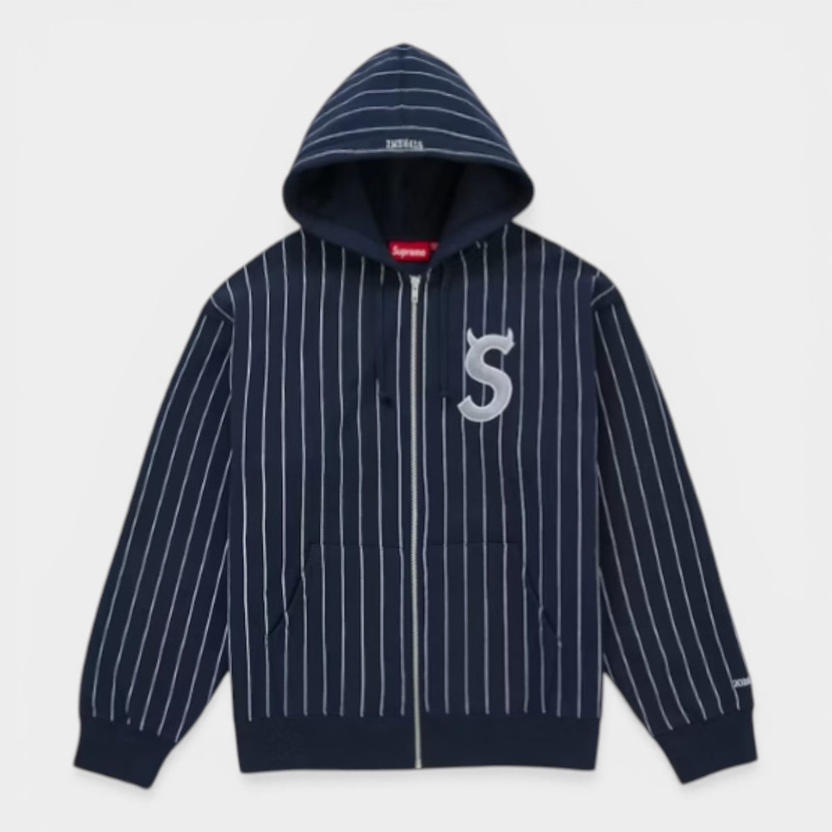  Supreme シュプリーム 2026SS Devil S Logo Zip Up Hooded Sweatshirt デビル Sロゴ ジップアップ フーデッドスウェットパーカー ストライプ