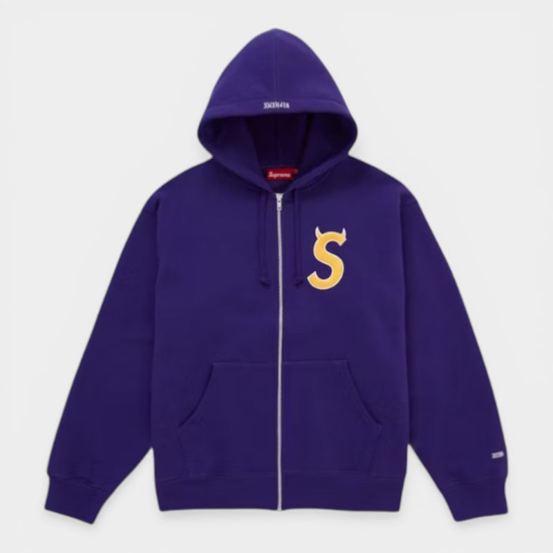 Supreme シュプリーム 2026SS Devil S Logo Zip Up Hooded Sweatshirt デビル Sロゴ ジップアップ フーデッドスウェットパーカー パープル