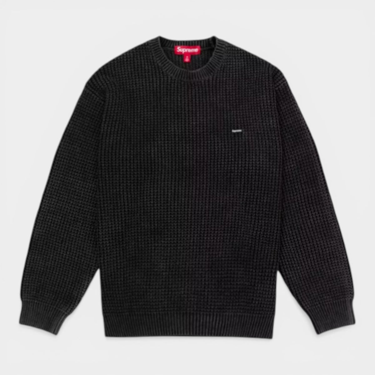 Supreme シュプリーム 2026SS Washed Small Box Waffle Sweater ウォッシュド スモールボックス ワッフルセーター ブラック