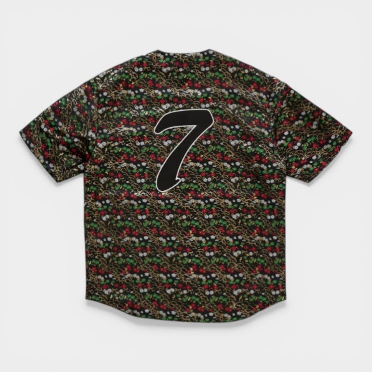 Supreme シュプリーム 2026SS Floral Jacquard Baseball Jersey　フローラル ジャガード ベースボールジャージー　ブラック1