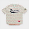 Supreme シュプリーム 2026SS Floral Jacquard Baseball Jersey　フローラル ジャガード ベースボールジャージー　ホワイト