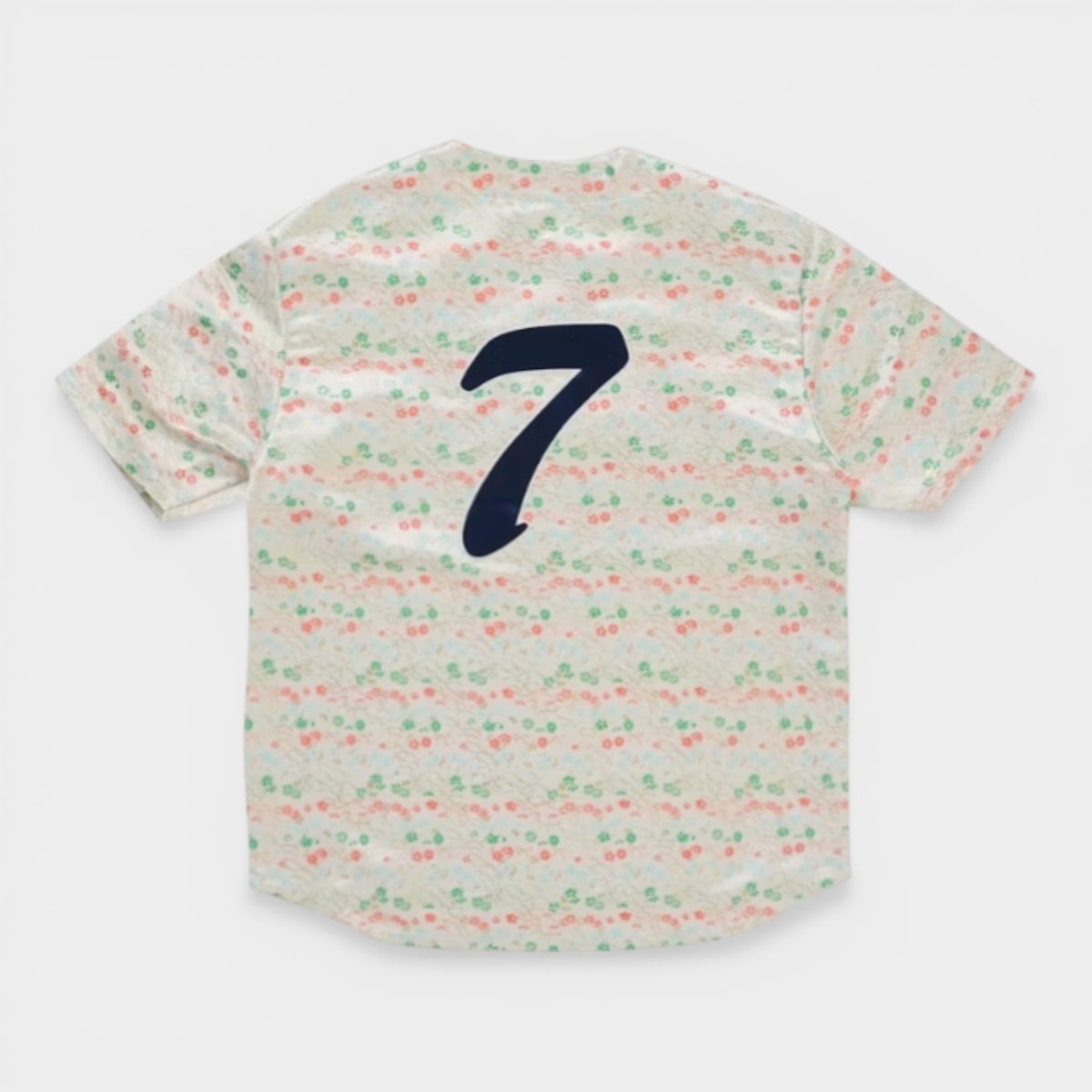 Supreme シュプリーム 2026SS Floral Jacquard Baseball Jersey　フローラル ジャガード ベースボールジャージー　ホワイト1