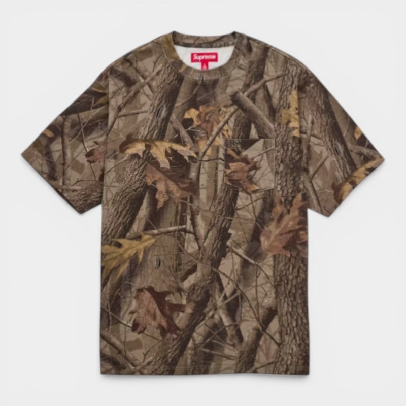 Supreme シュプリーム 2026SS S/S Pocket Tee ショートスリーブポケットTシャツ　カモ