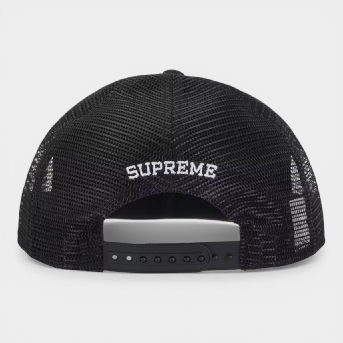 Supreme シュプリーム 2026SS Pins Mesh Back 5-Panel Cap ピンズ メッシュバック 5パネルキャップ ブラック1