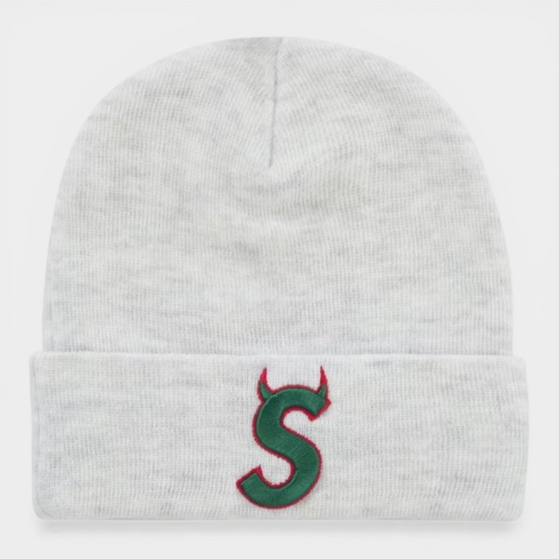 Supreme シュプリーム 2026SS New Era Devil S Logo Beanie ニューエラ デビル Sロゴ ビーニー アッシュグレー