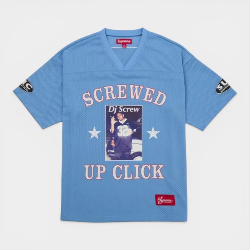 Supreme シュプリーム 2026SS DJ Screw Football Jersey DJスクリュー フットボールジャージ ライトブルー