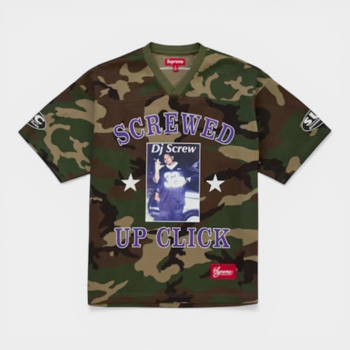  Supreme シュプリーム 2026SS DJ Screw Football Jersey DJスクリュー フットボールジャージ ウッドランドカモ