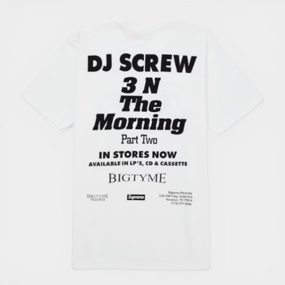 Supreme シュプリーム 2026SS DJ Screw SUC Tee DJスクリュー SUC Tシャツ ホワイト1