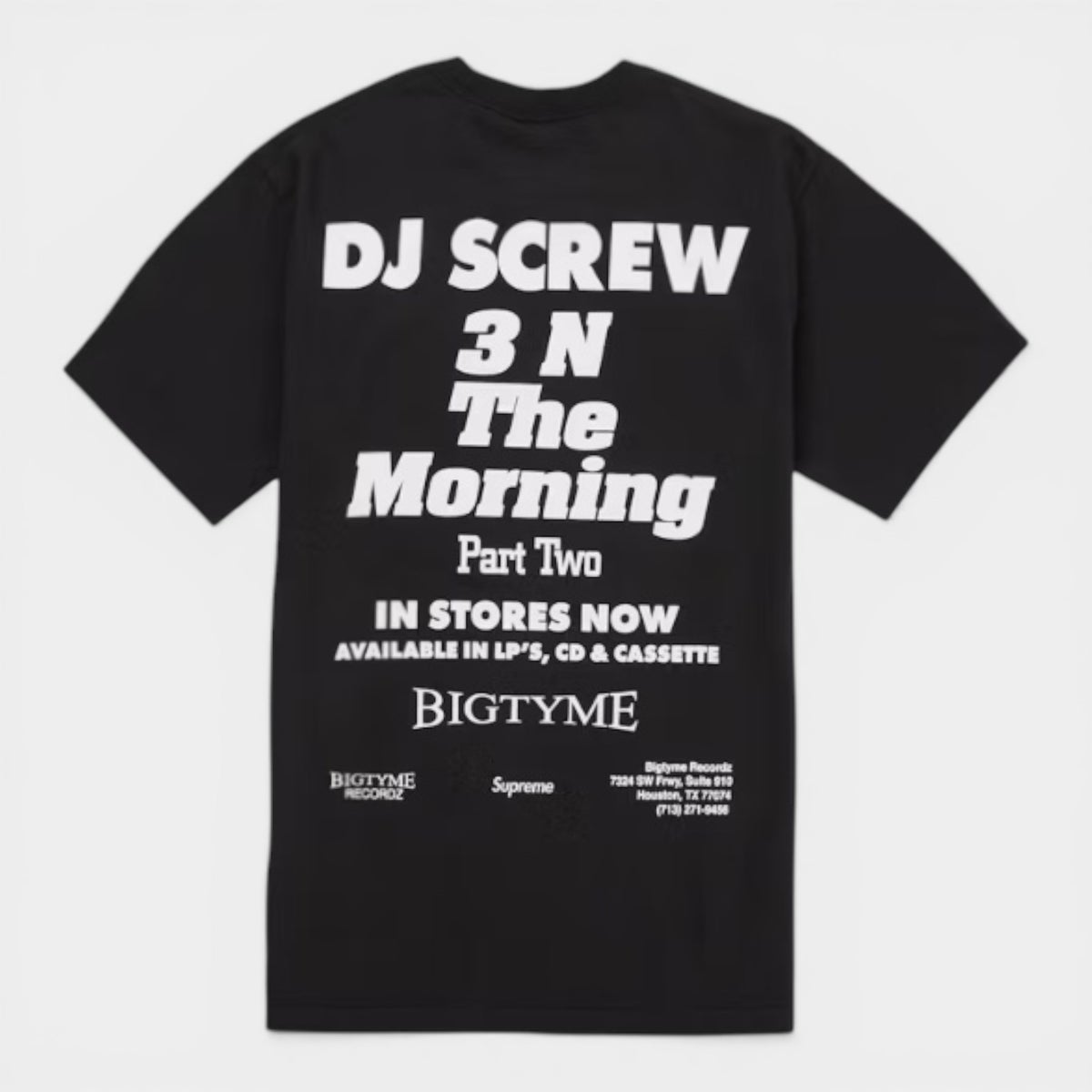 Supreme シュプリーム 2026SS DJ Screw SUC Tee DJスクリュー SUC Tシャツ ブラック1
