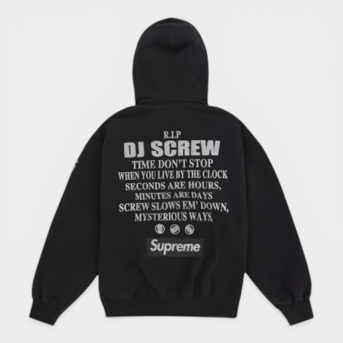  Supreme シュプリーム 2026SS DJ Screw Zip Up Hooded Sweatshirt DJスクリュー ジップアップ フーデッドスウェットパーカー ブラック1