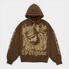 Supreme シュプリーム 2026SS DJ Screw Zip Up Hooded Sweatshirt DJスクリュー ジップアップ フーデッドスウェットパーカー ダスティブラウン