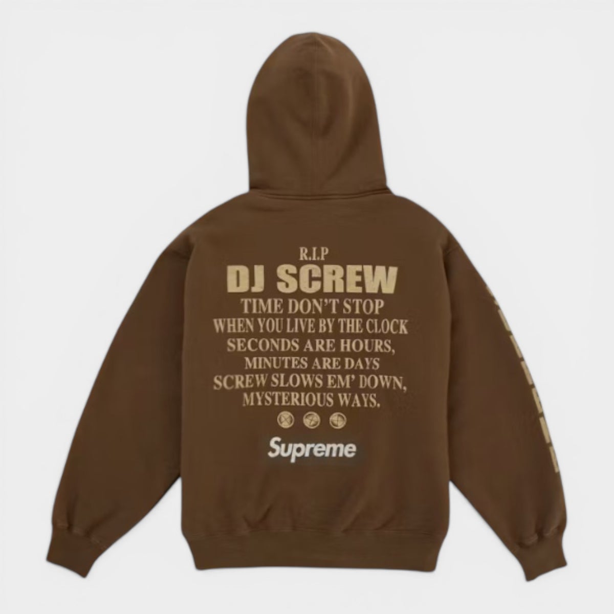 Supreme シュプリーム 2026SS DJ Screw Zip Up Hooded Sweatshirt DJスクリュー ジップアップ フーデッドスウェットパーカー ダスティブラウン1