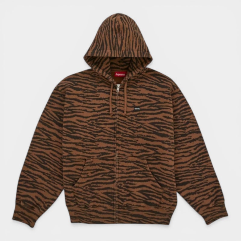 Supreme シュプリーム 2026SS Small Box Zip Up Hooded Sweatshirt スモールボックスジップアップフードパーカー タイガー