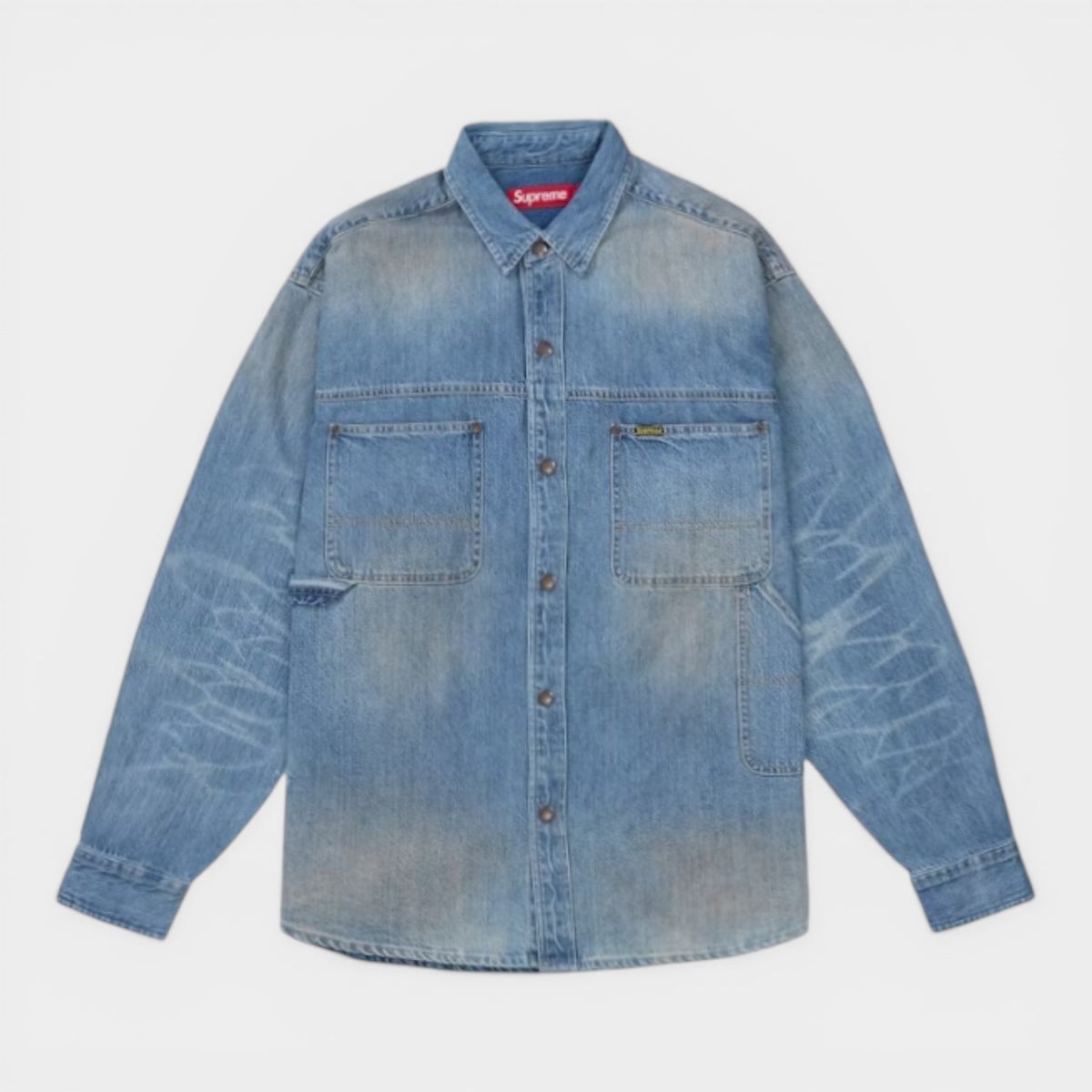  Supreme シュプリーム 2026SS Worn Snap Painter Shirt　ウォーンスナップ ペインターシャツ　デニム