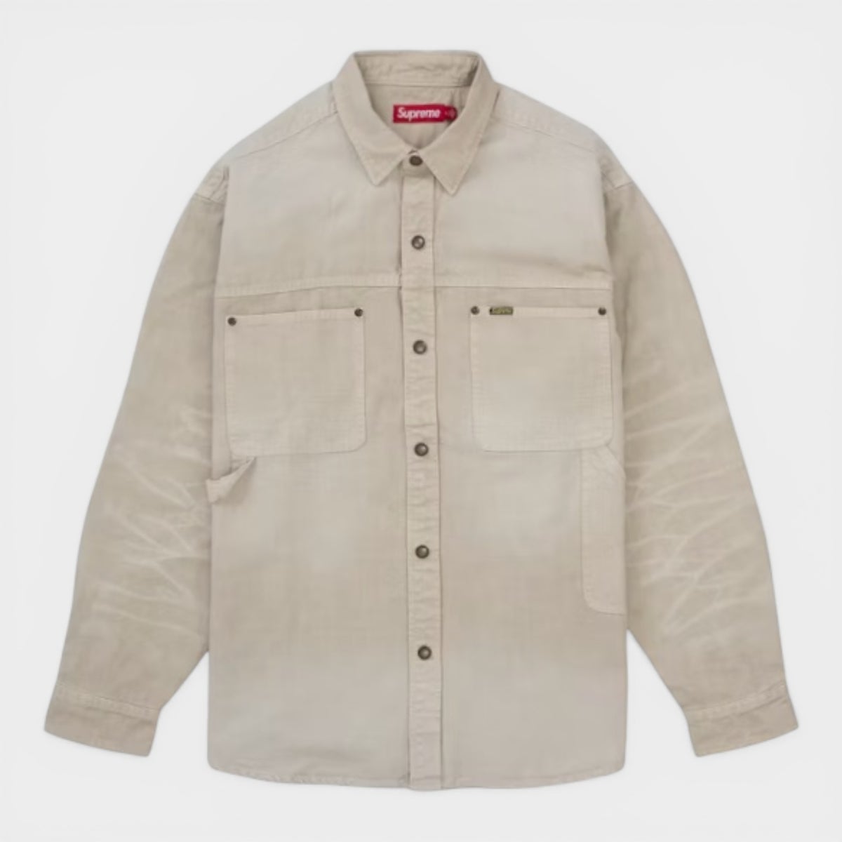 Supreme シュプリーム 2026SS Worn Snap Painter Shirt　ウォーンスナップ ペインターシャツ　ナチュラル