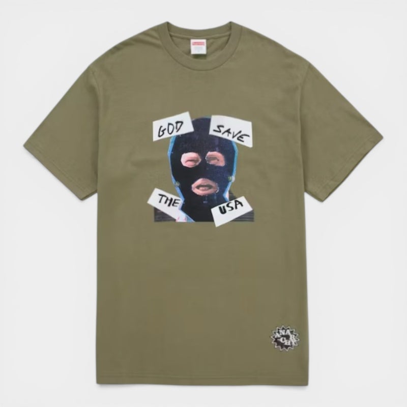  Supreme シュプリーム 2026SS God Save Us Tee ゴッドセイブアス Tシャツ ライトオリーブ