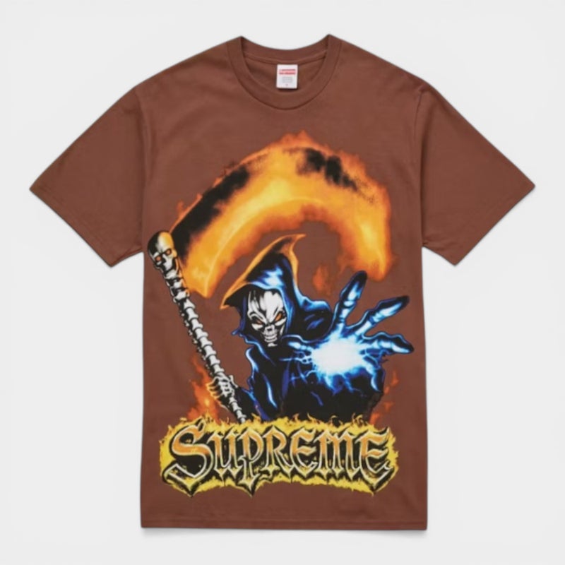 Supreme シュプリーム 2026SS Grim Reaper Tee グリムリーパー Tシャツ ブラウン