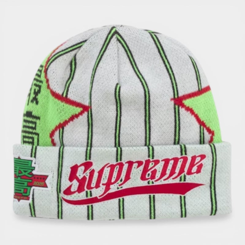 Supreme シュプリーム 2026SS New Era Stars Beanie ニューエラ スタービーニー　ストライプ