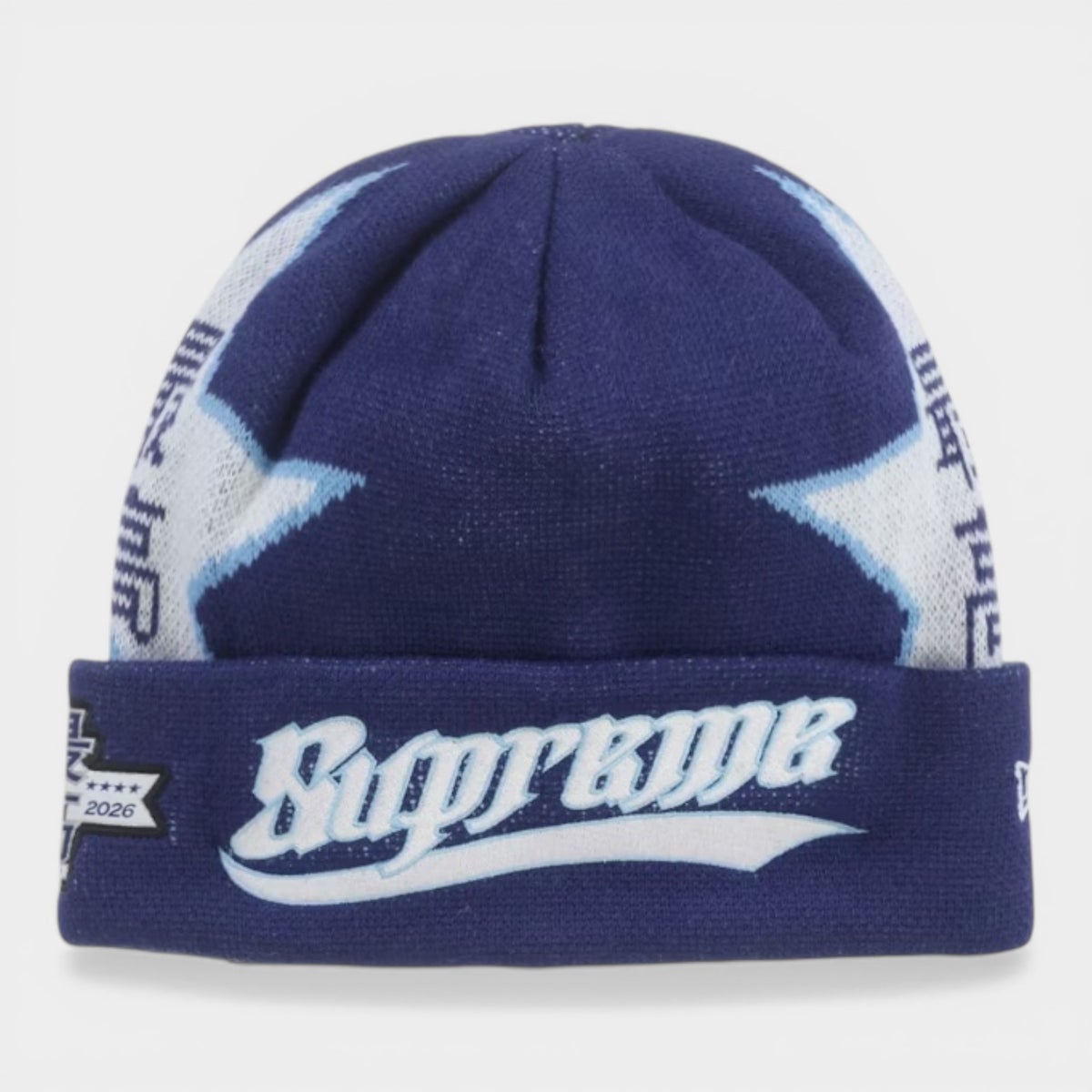 Supreme シュプリーム 2026SS New Era Stars Beanie ニューエラ スタービーニー　ネイビー