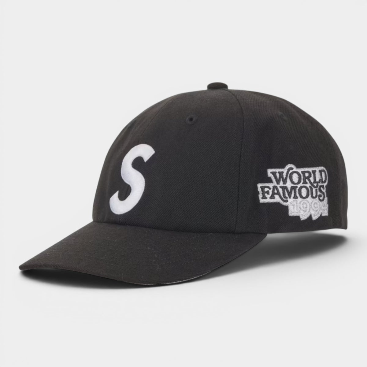 Supreme シュプリーム 2026SS World Famous S Logo 6-Panel　ワールドフェイマス Sロゴ 6パネルキャップ　ブラック