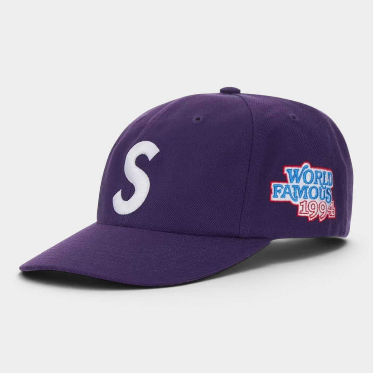 Supreme シュプリーム 2026SS World Famous S Logo 6-Panel　ワールドフェイマス Sロゴ 6パネルキャップ パープル