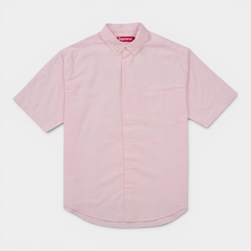 Supreme シュプリーム 2026SS Loose Fit Oxford S/S Shirt ルーズフィット オックスフォードショートスリーブシャツ ピンク