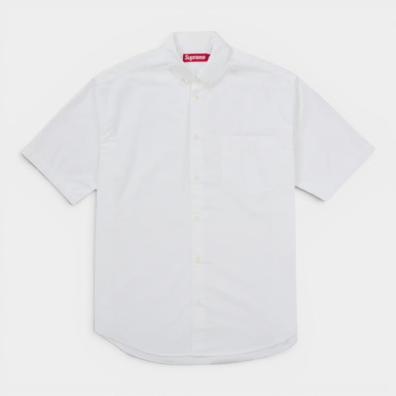 Supreme シュプリーム 2026SS Loose Fit Oxford S/S Shirt ルーズフィット オックスフォードショートスリーブシャツ ホワイト