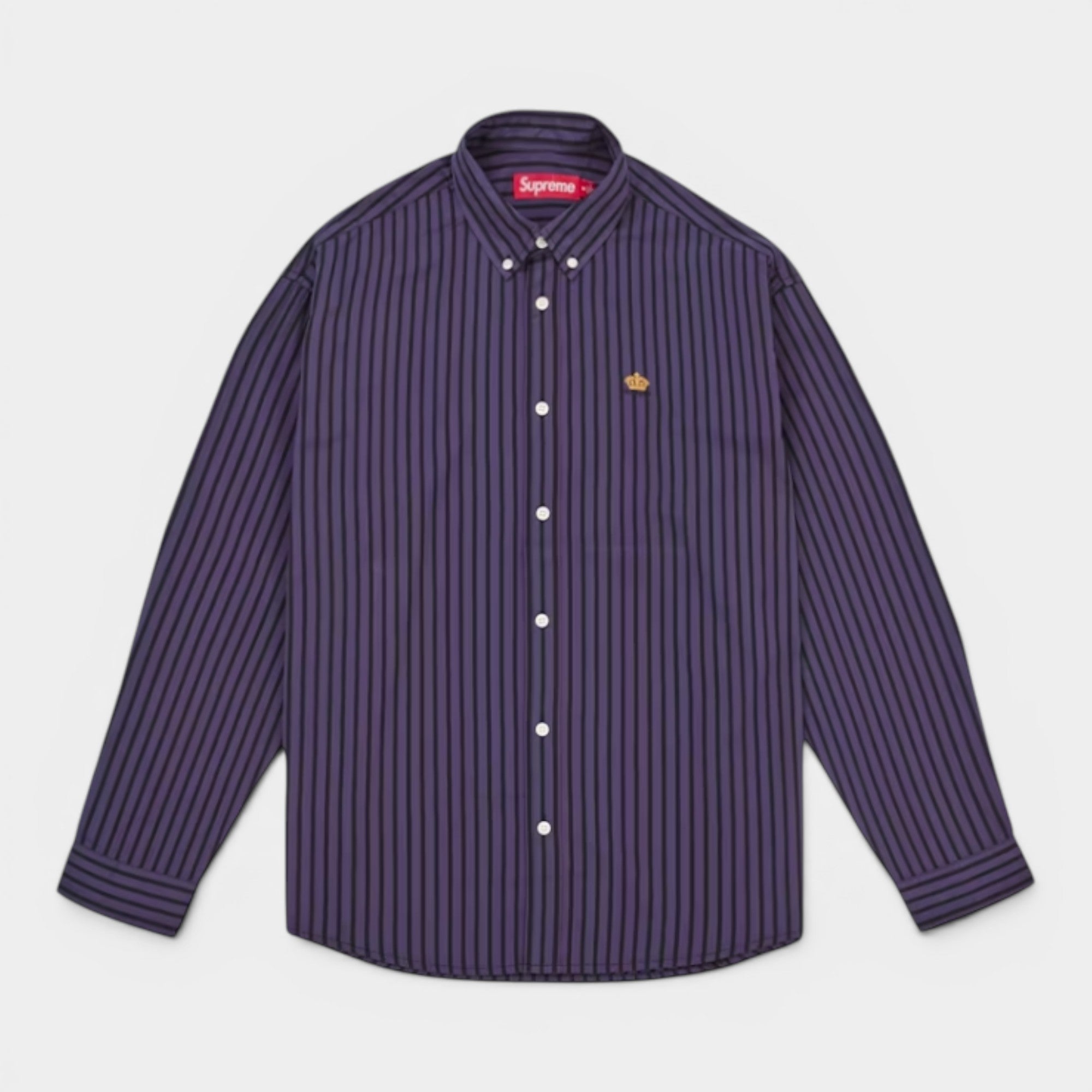 Supreme 88 ロングスリーブシャツ Supreme STRIPE FLANNEL ZIP UP SHIRTシュプリーム長袖シャツ (Supreme