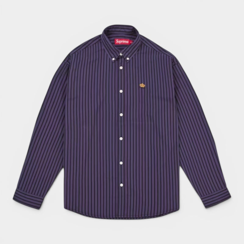 Supreme シュプリーム 2026SS Stripe Shirt　ストライプシャツ パープル