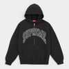 Supreme シュプリーム 2026SS Cracked Raglan Zip Up Hooded Sweatshirt クラックラグラン ジップアップフーデッドスウェットパーカー ブラック