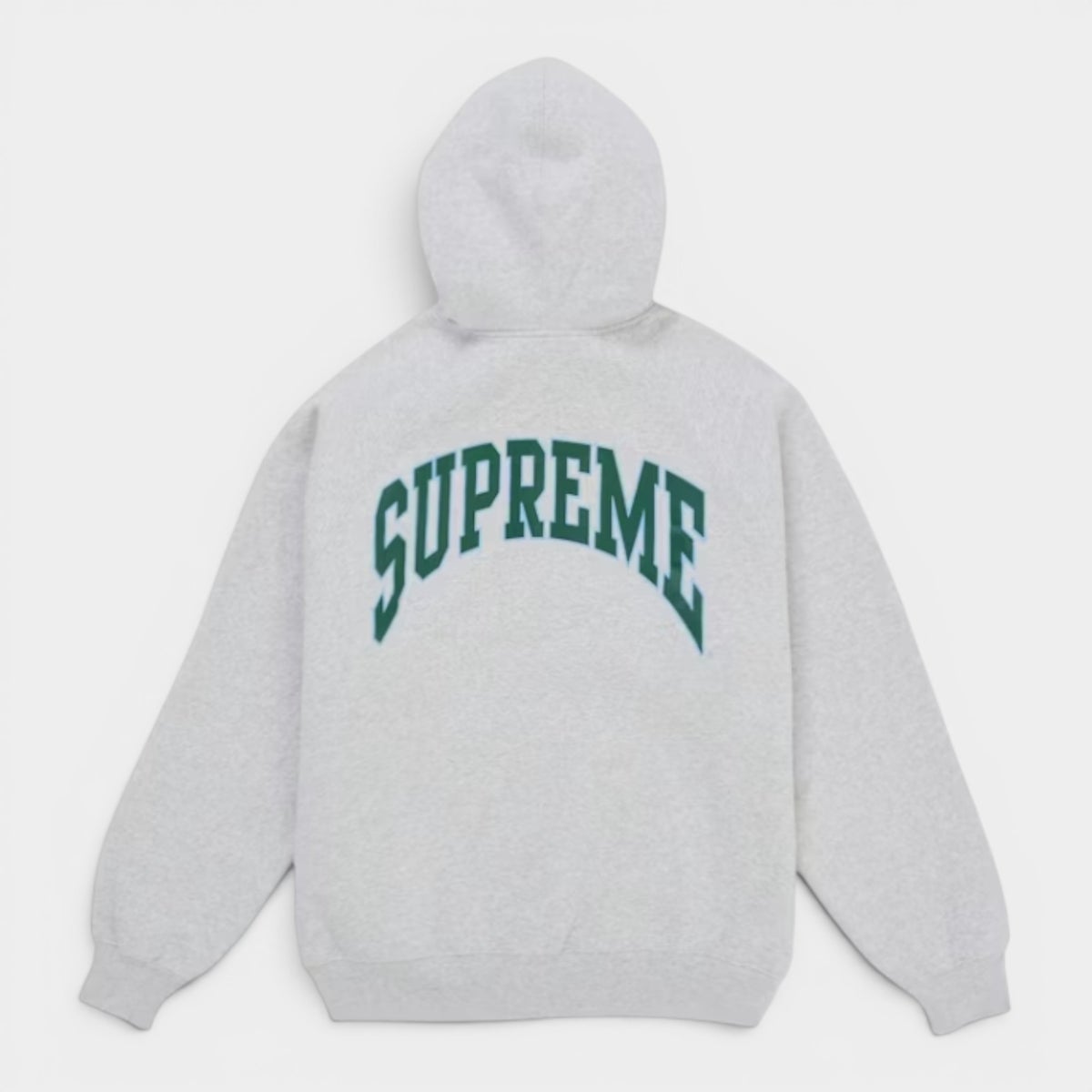  Supreme シュプリーム 2026SS Cracked Raglan Zip Up Hooded Sweatshirt クラックラグラン ジップアップフーデッドスウェットパーカー アッシュグレー1