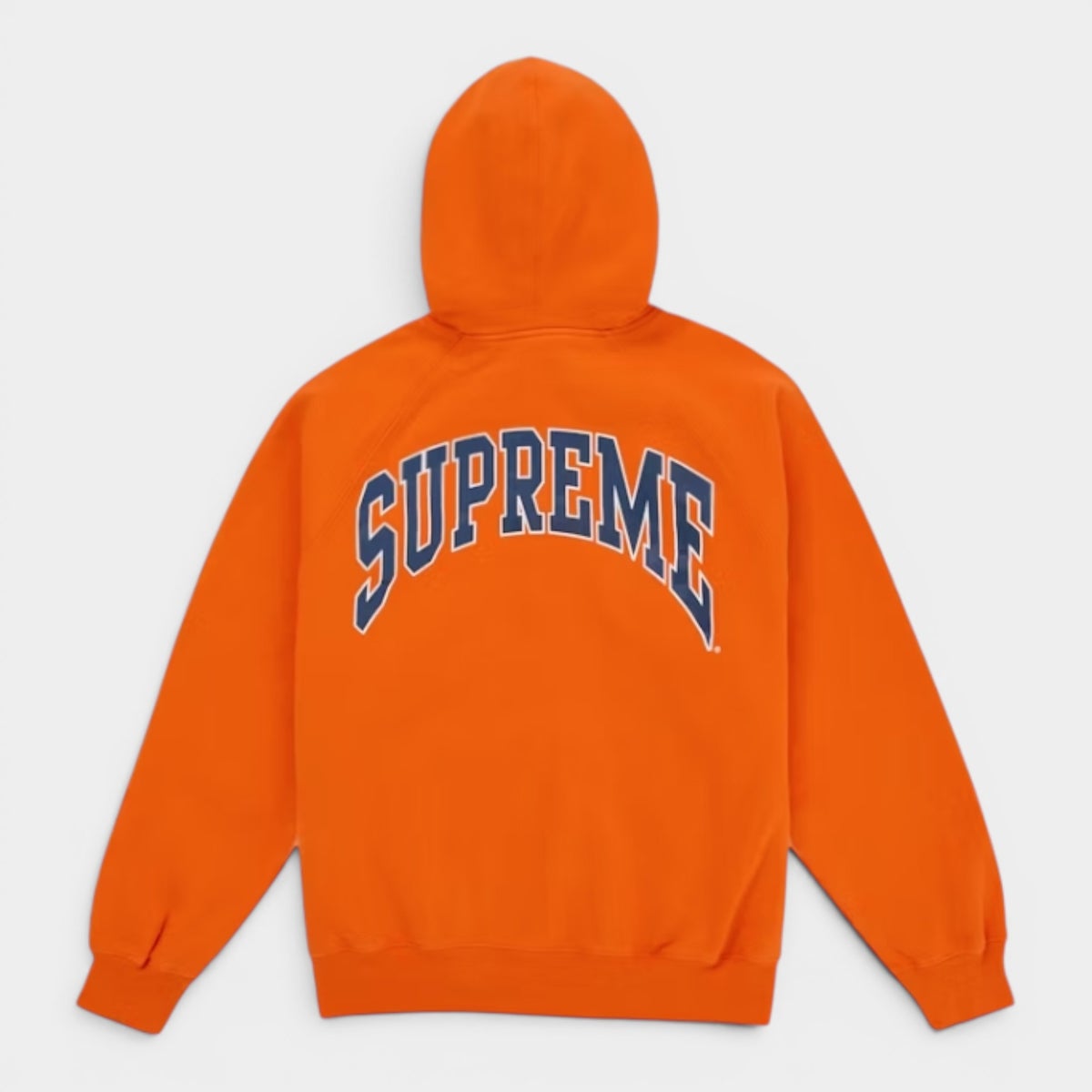 Supreme シュプリーム 2026SS Cracked Raglan Zip Up Hooded Sweatshirt クラックラグラン ジップアップフーデッドスウェットパーカー ダークオレンジ1
