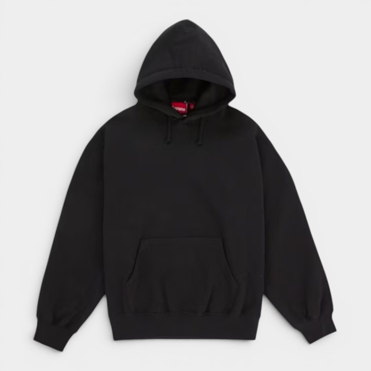  Supreme シュプリーム 2026SS Satin Applique Hooded Sweatshirt　サテンアップリケ フーデッドスウェットパーカー ブラック1
