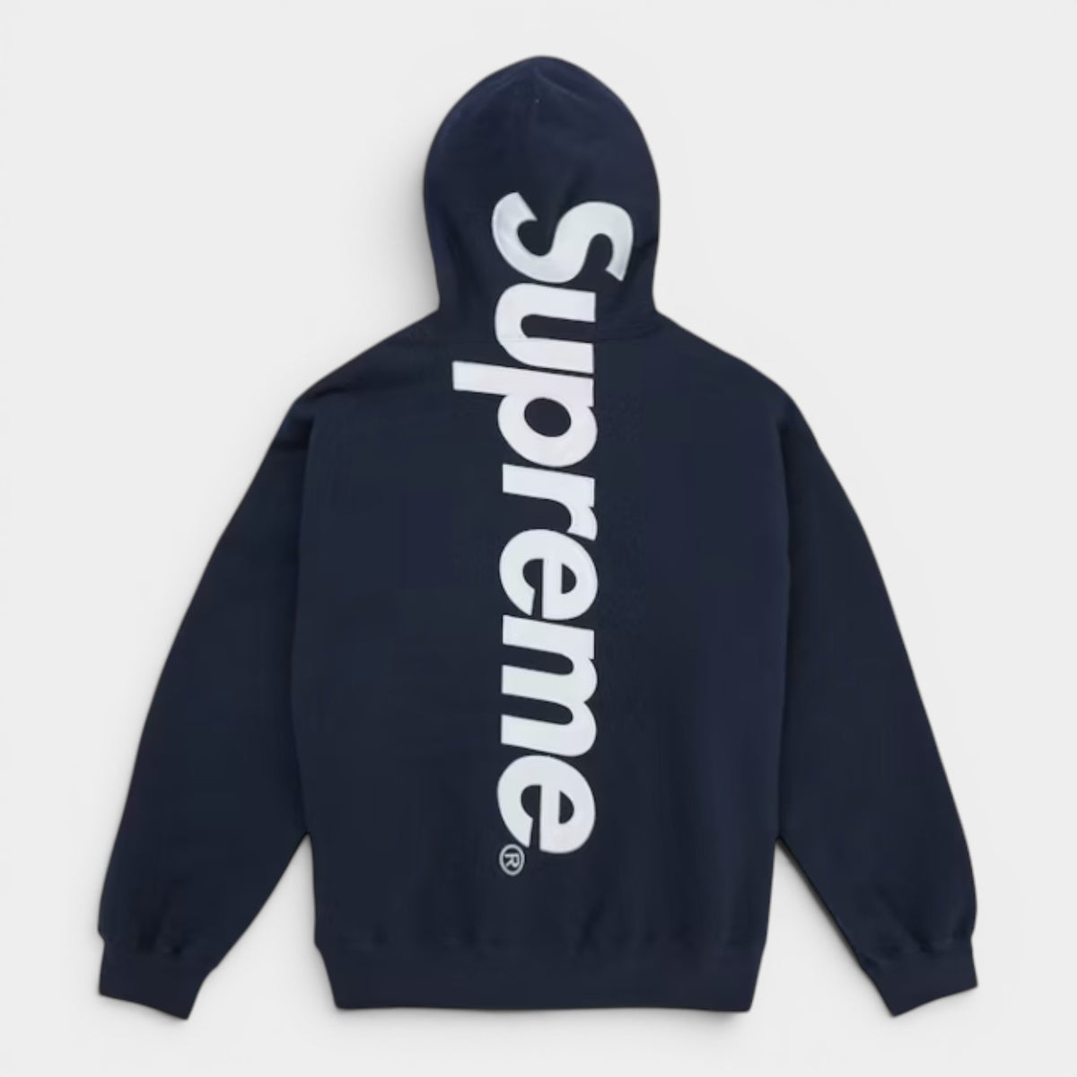 Supreme シュプリーム 2026SS Satin Applique Hooded Sweatshirt　サテンアップリケ フーデッドスウェットパーカー ネイビー