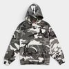 Supreme シュプリーム 2026SS Satin Applique Hooded Sweatshirt　サテンアップリケ フーデッドスウェットパーカー スノーカモ1