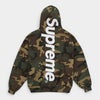 Supreme シュプリーム 2026SS Satin Applique Hooded Sweatshirt　サテンアップリケ フーデッドスウェットパーカー ウッドランドカモ