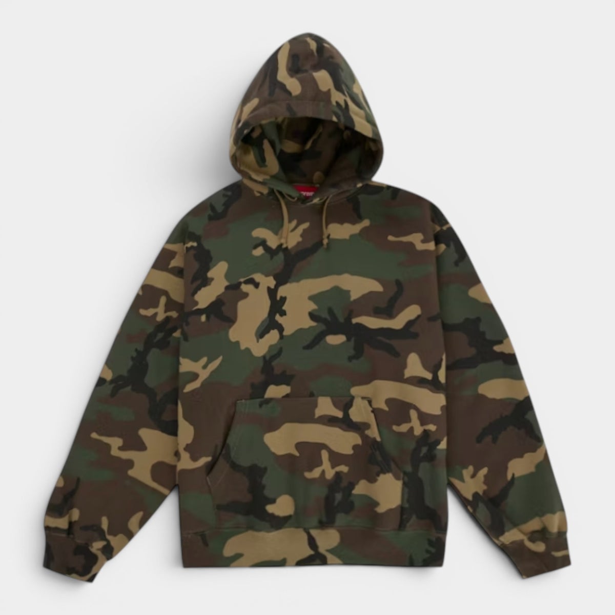 Supreme シュプリーム 2026SS Satin Applique Hooded Sweatshirt　サテンアップリケ フーデッドスウェットパーカー ウッドランドカモ1