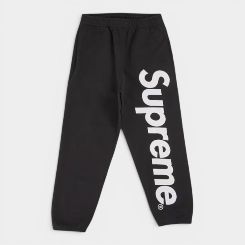 Supreme シュプリーム 2026SS Satin Applique Sweatpant サテンアップリケ スウェットパンツ　ブラック