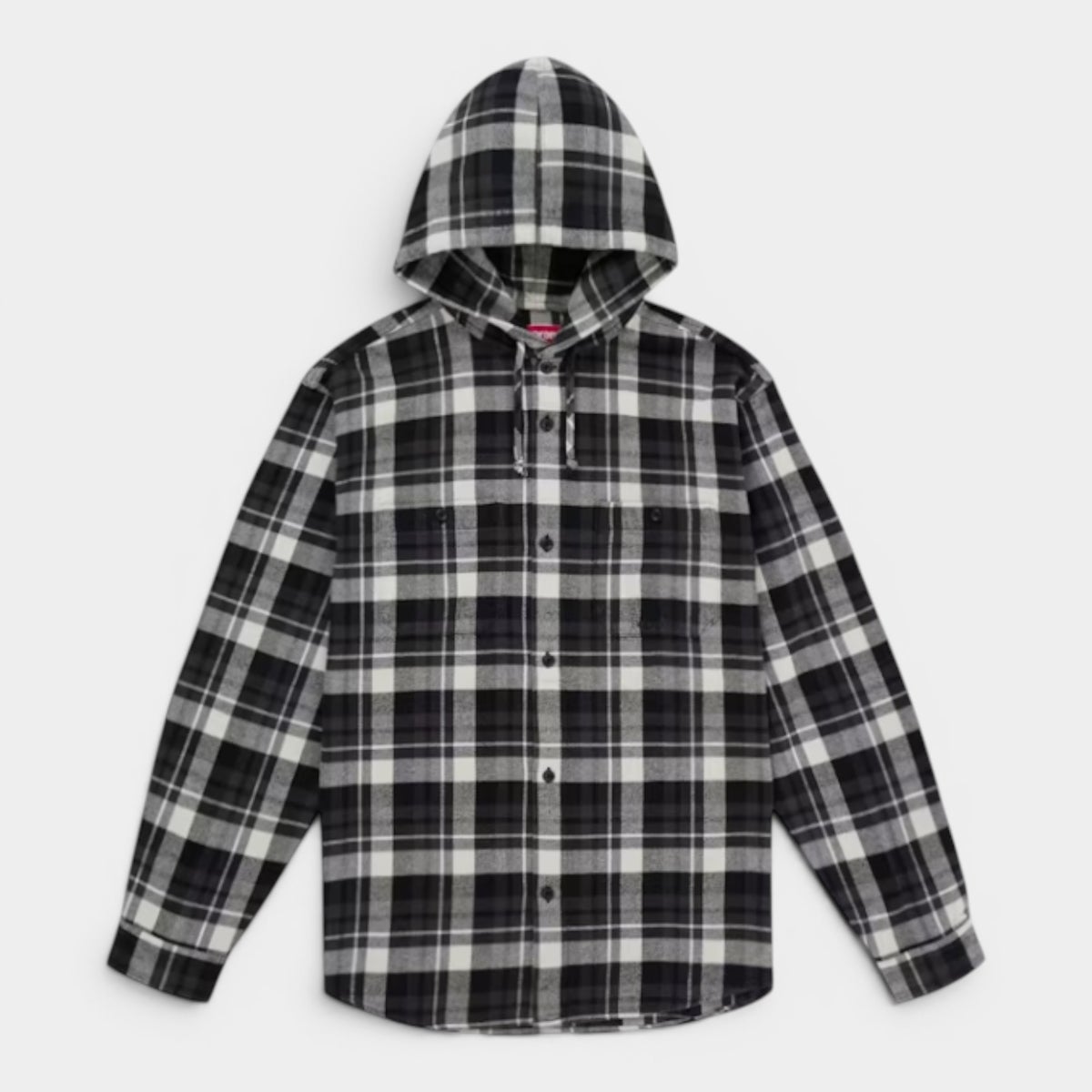 Supreme シュプリーム 2026SS Hooded Flannel Shirt　フーデッド フランネルシャツ　ブラック