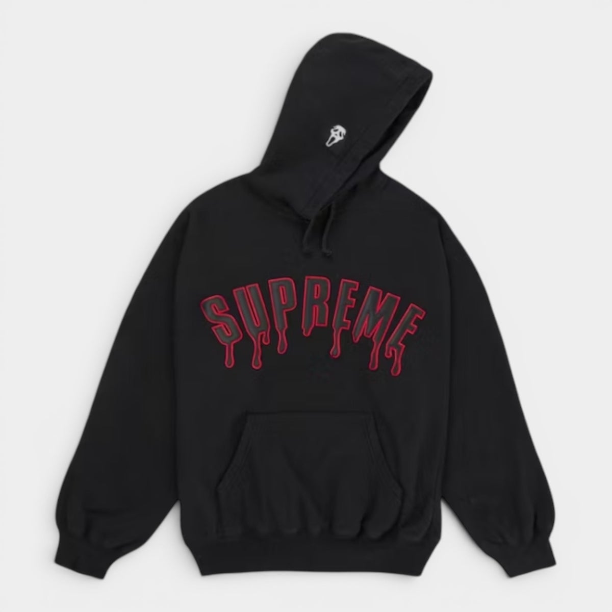  Supreme シュプリーム 2026SS Ghostface Arc Hooded Sweatshirt　ゴーストフェイス アークフーデッドスウェット パーカー ブラック1
