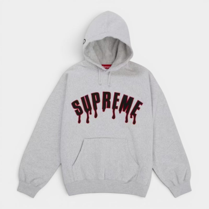 Supreme シュプリーム 2026SS Ghostface Arc Hooded Sweatshirt　ゴーストフェイス アークフーデッドスウェット パーカー アッシュグレー