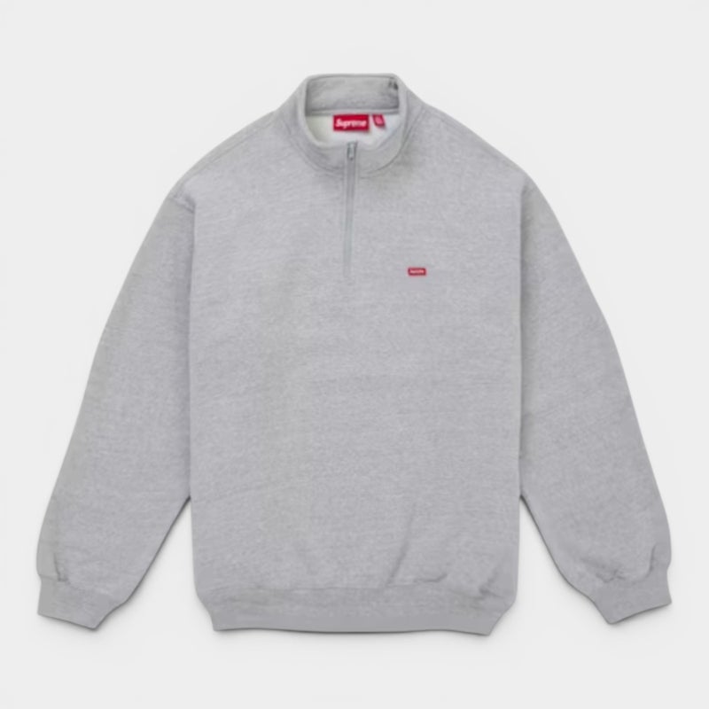  Supreme シュプリーム 2026SS Small Box Half Zip Pullover　スモールボックス ハーフジッププルオーバー　ヘザーグレー