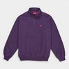 Supreme シュプリーム 2026SS Small Box Half Zip Pullover　スモールボックス ハーフジッププルオーバー　ダークパープル