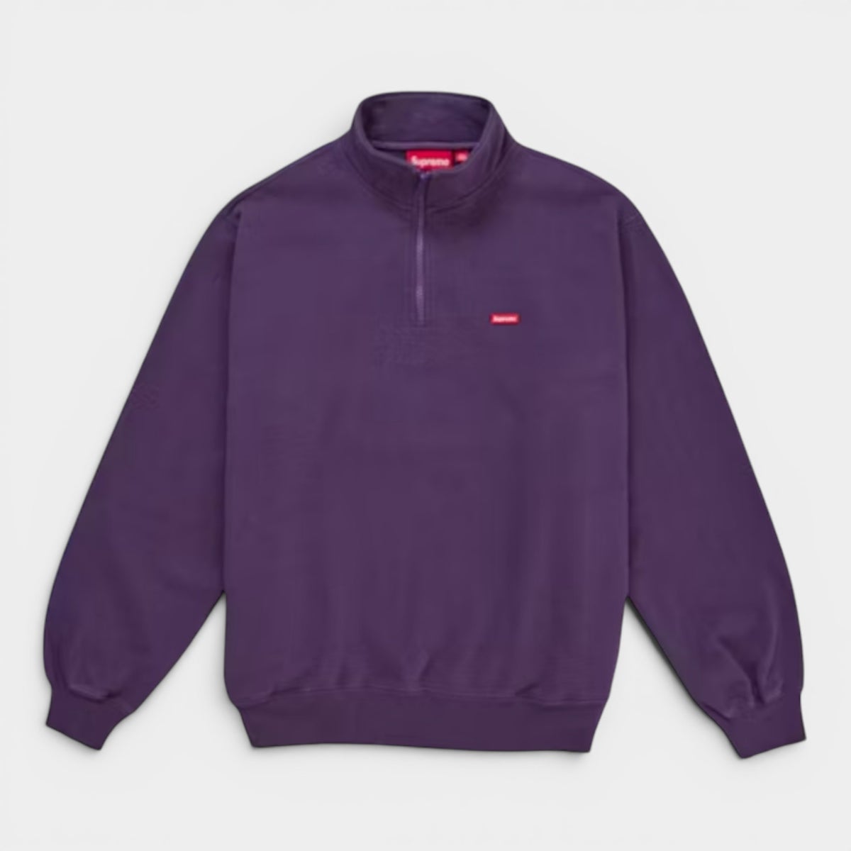 Supreme シュプリーム 2026SS Small Box Half Zip Pullover　スモールボックス ハーフジッププルオーバー　ダークパープル