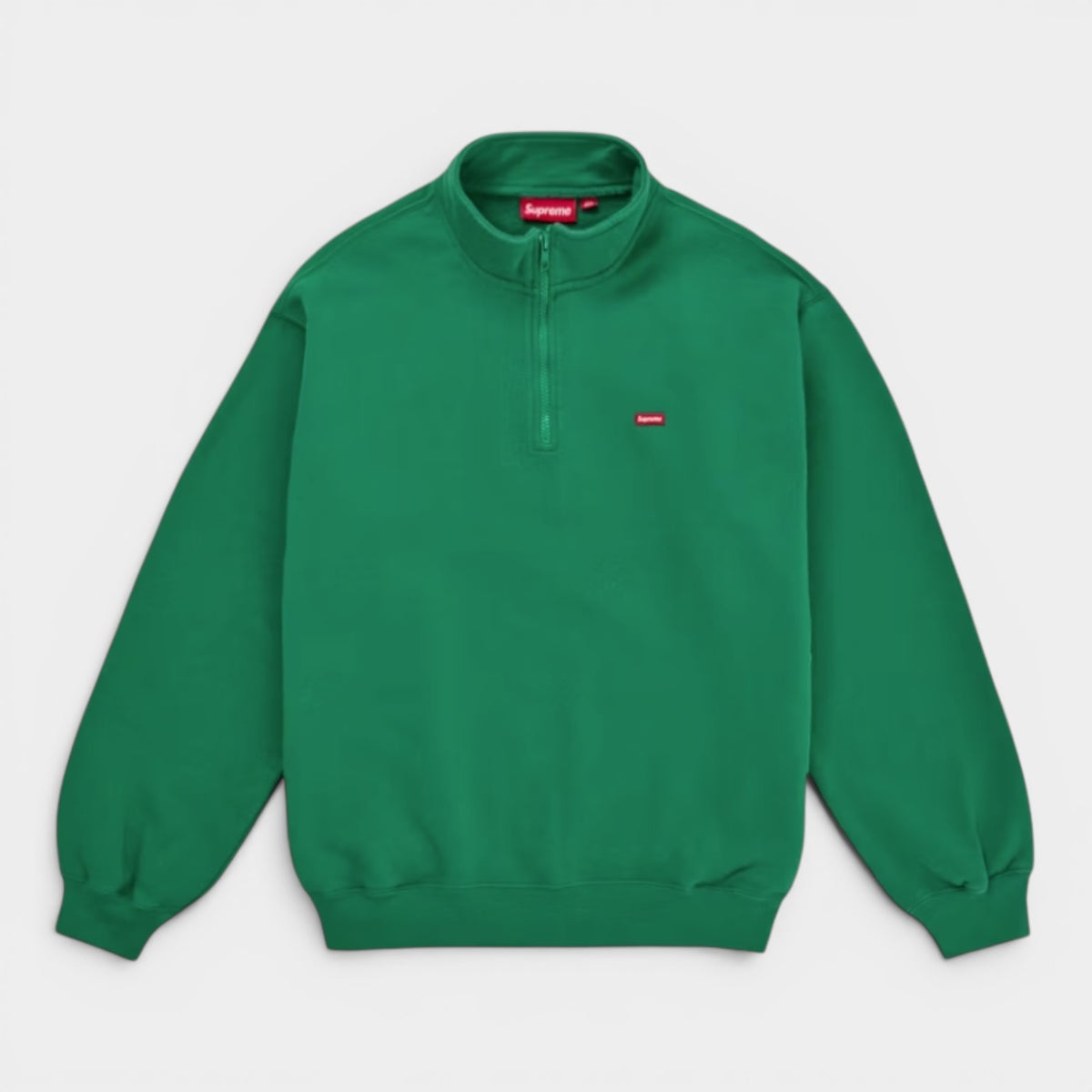 Supreme シュプリーム 2026SS Small Box Half Zip Pullover　スモールボックス ハーフジッププルオーバー　グリーン