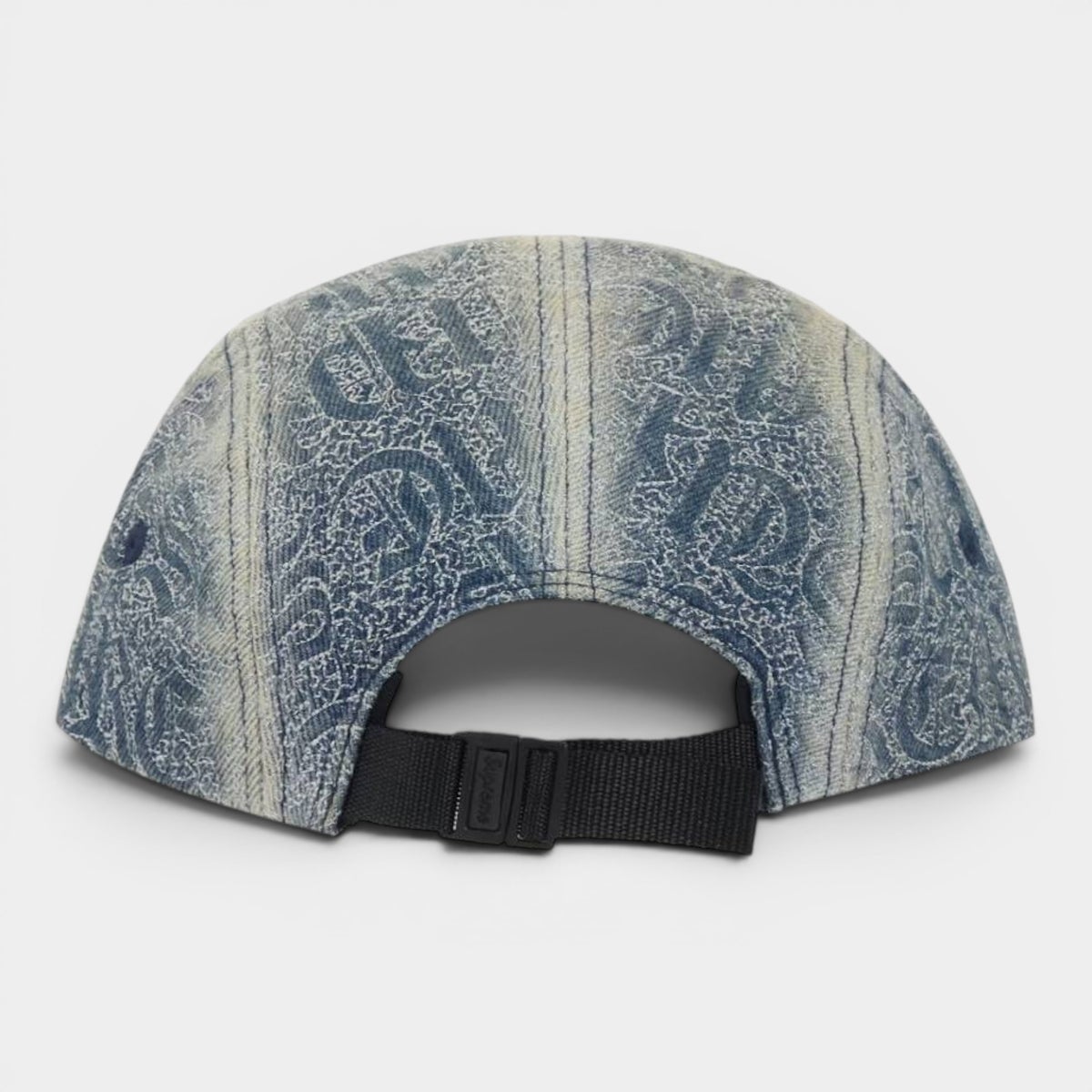 Supreme シュプリーム 2026SS Stitched Old English Denim Camp Cap　ステッチ オールドイングリッシュ デニムキャンプキャップ　ブルー2